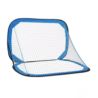 Genérico - Arcos De Fútbol Plegables Con Red 120X75 Cm Azul