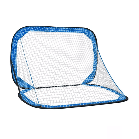 Genérico - Arcos De Fútbol Plegables Con Red 120X75 Cm Azul