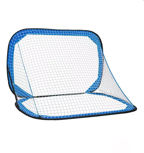 Genérico - Arcos De Fútbol Plegables Con Red 120X75 Cm Azul