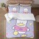 thumbnail image 1 of Pekkle 3-Piece Bedding Set For Kids Boys Girls Adult Cartoon Warm Cute Fashion Holiday Present Gift Bed Sheets, 1 of 5