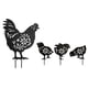 thumbnail image 1 of Estacas De Animales De Gallina Y Gallo, Estatua De Gallo De Jardín Vívida Para Patio Trasero, 4 Piezas, 1 of 5