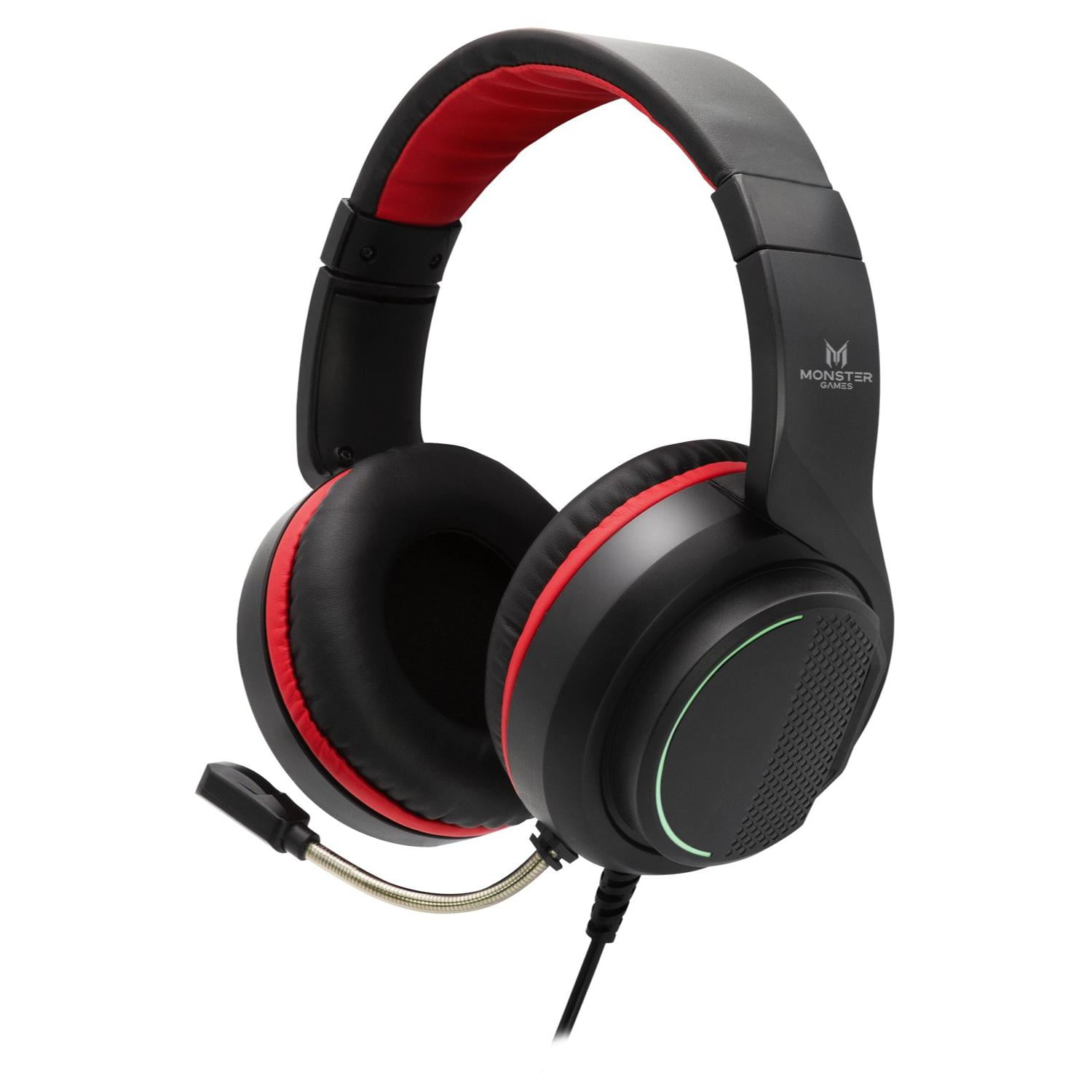 Monster Games - Audifonos Gamer Jack 3.5 Usb Rgb Ps4 Pc Snap