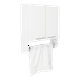 thumbnail image 1 of Botiquín de Baño Blanco 2 Puertas Con Colgador de Toallas, 1 of 16