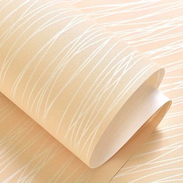 Modern Minimalist 3D TV Wallpaper Living Room Wallpaper Curved Striped Non-woven Film And Television Wallpaper Bedroom Wallpaper Children's Room Wallpaper Non-self-adhesive Wallpaper, 1pc, For Living