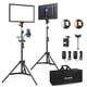 thumbnail image 1 of Kit de iluminación fotográfica Raleno VL-S192K con 2 luces y soporte, 1 of 8