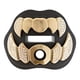thumbnail image 1 of Protector Bucal de Fútbol LeCool con Correa Conectada – Protector Bucal 3D Beast Chrome para Adultos y Jóvenes – Flujo de Aire Máximo y Protección Dental (Negro, con Diamantes), 1 of 7