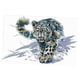 thumbnail image 4 of Kit De Inicio De Punto De Cruz Estampado Diy Preimpreso Snow Leopard 14ct 50x34cm, 4 of 5