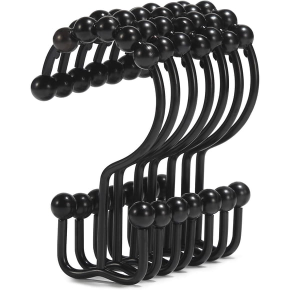 Argollas Goowin para Cortina de Baño, 12 Unidades, Acero Inoxidable
