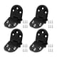 thumbnail image 1 of Bisagras Para Muebles De Metal Inoxidable De 4 Piezas Rotación De 180 Grados Negro, 1 of 5