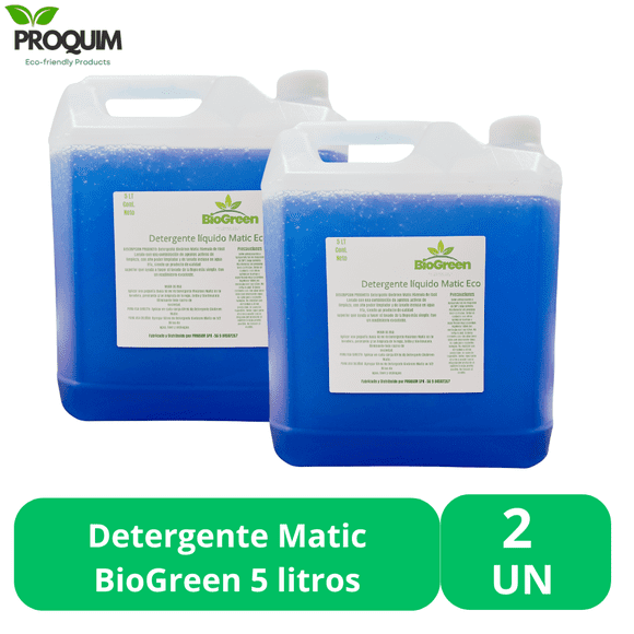 Detergente Matic BioGreen eco 5 litros 2 Unidades