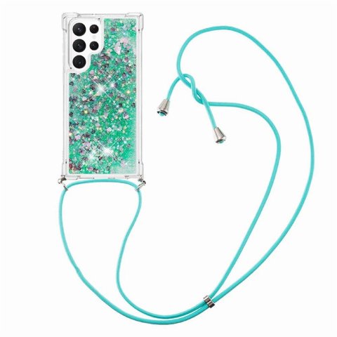 Funda Foxdock Para Samsung Galaxy S21 Ultra Con Cuerda Ajustable, Brillo Líquido, Protección Antigolpes Y Lente – Ideal Para Regalo