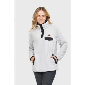 Polerón Polar Journey Gris Claro Mujer Falcone