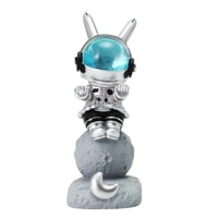 Bothyi - Cartoon Space Rabbit Soporte Para Teléfono Móvil Art Craft Para Escritorio Comedor Azul