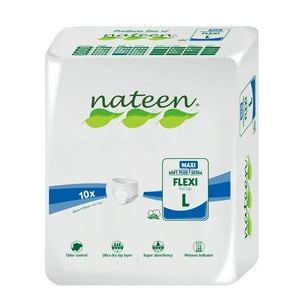Nateen - Pañal Adulto Flexi Maxi L - 10 Unidades