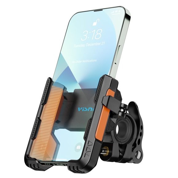 Soporte para teléfono para bicicleta, nuevo y mejorado, giratorio 360°