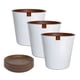 thumbnail image 2 of Set de 3 Macetas Zaia 26 cm Blanco Matte y sus platos, 2 of 3