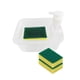 thumbnail image 2 of Dispensador De Jabón De Cocina, Práctico Con Soporte Para Estropajo, Para Barra De Baño De Hotel, Color Blanco, 2 of 3