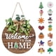 thumbnail image 1 of Letrero de bienvenida para puerta de entrada, decoración RoseCraft, intercambiable, 1 of 7