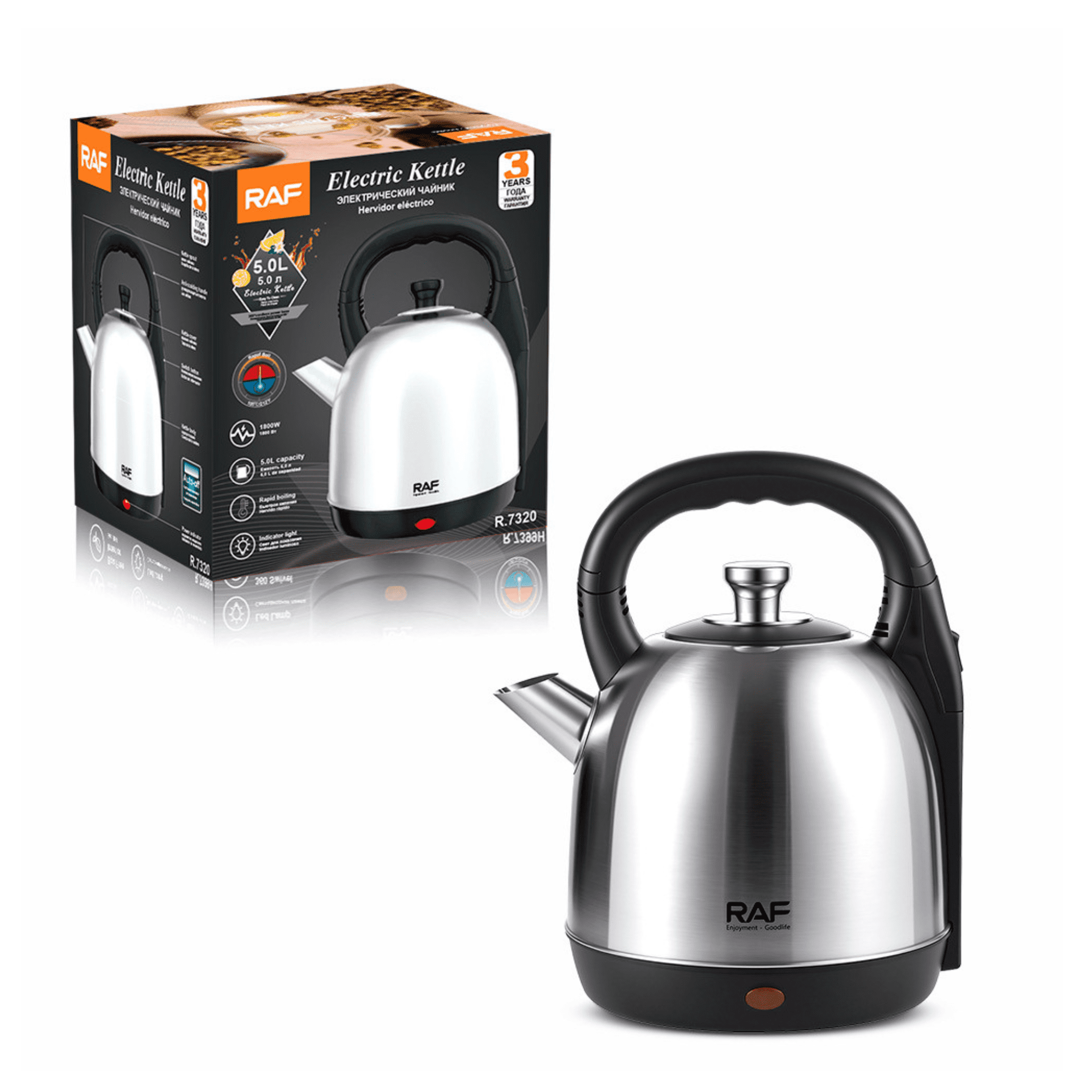Genérico - Hervidor Eléctrico Raf R.7320 Ultra Capacidad 5.0l | 1500w