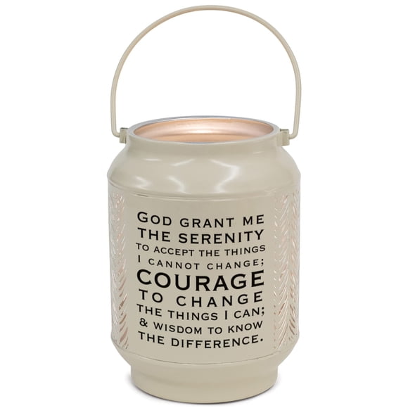 Farol Elanze Designs Serenity Prayer Courage, metal marfil
