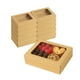 thumbnail image 1 of Set 30 Cajas Kraft Ventana 18x12x5cm Contenedor Desechable, 1 of 3