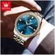 thumbnail image 3 of Reloj de Lujo para Hombre Diseño Clásico y Esfera Azul Real Acero Inoxidable Movimiento de Cuarzo para uso diario, 3 of 3