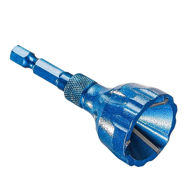 Desbarbado de La Herramienta de Chaflán Externo, Extracción de La Herramienta de Fresado, Desbarbado Del Taladro de Chaflán para Reparar Pernos Dañado Azul