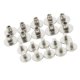 thumbnail image 2 of 10 piezas de aleación de Chicago tornillos clavos remaches para la decoración de cuero de bricolaje de plata, 2 of 5