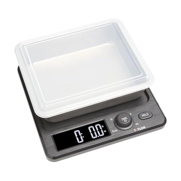 Balanza Digital de Cocina Taylor 10 kg Negro Apta para Lavavajillas