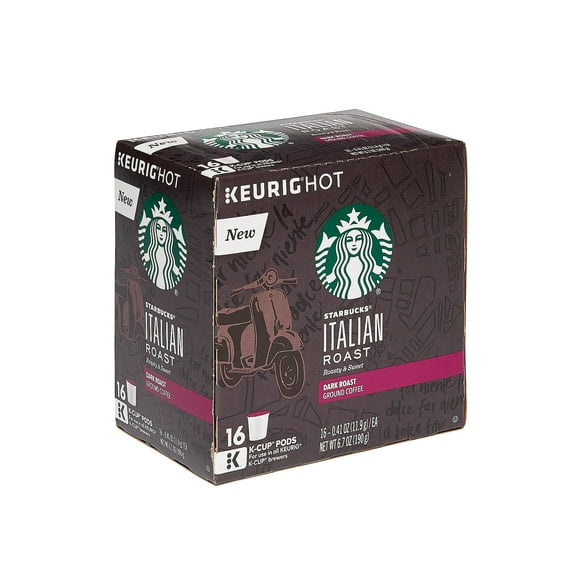 Starbucks Italian Roast 16 Ct K Cup Pods