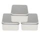 thumbnail image 4 of 3x Caja Cuadrada De Latas Vacías, Contenedores De Almacenamiento Portátiles, Organizador Para El Hogar Normal, 4 of 5