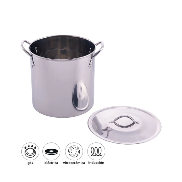Olla Fondo Acero 24cm (11.4 Litros) 1 Piezas