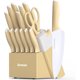 thumbnail image 1 of Astercook Kitchen Knife Set with Block and Sharpener, 15 Pieces, 1 of 3