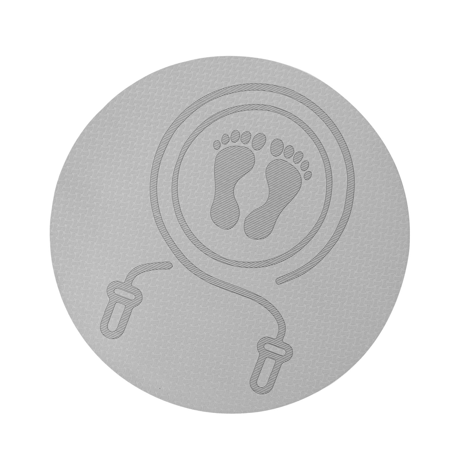 Magideal - Colchoneta Para Saltar De Fitness Colchoneta Redonda Protección Antideslizante Para Aislamiento Acústico Colchonetas De Entrenamiento A , Gris