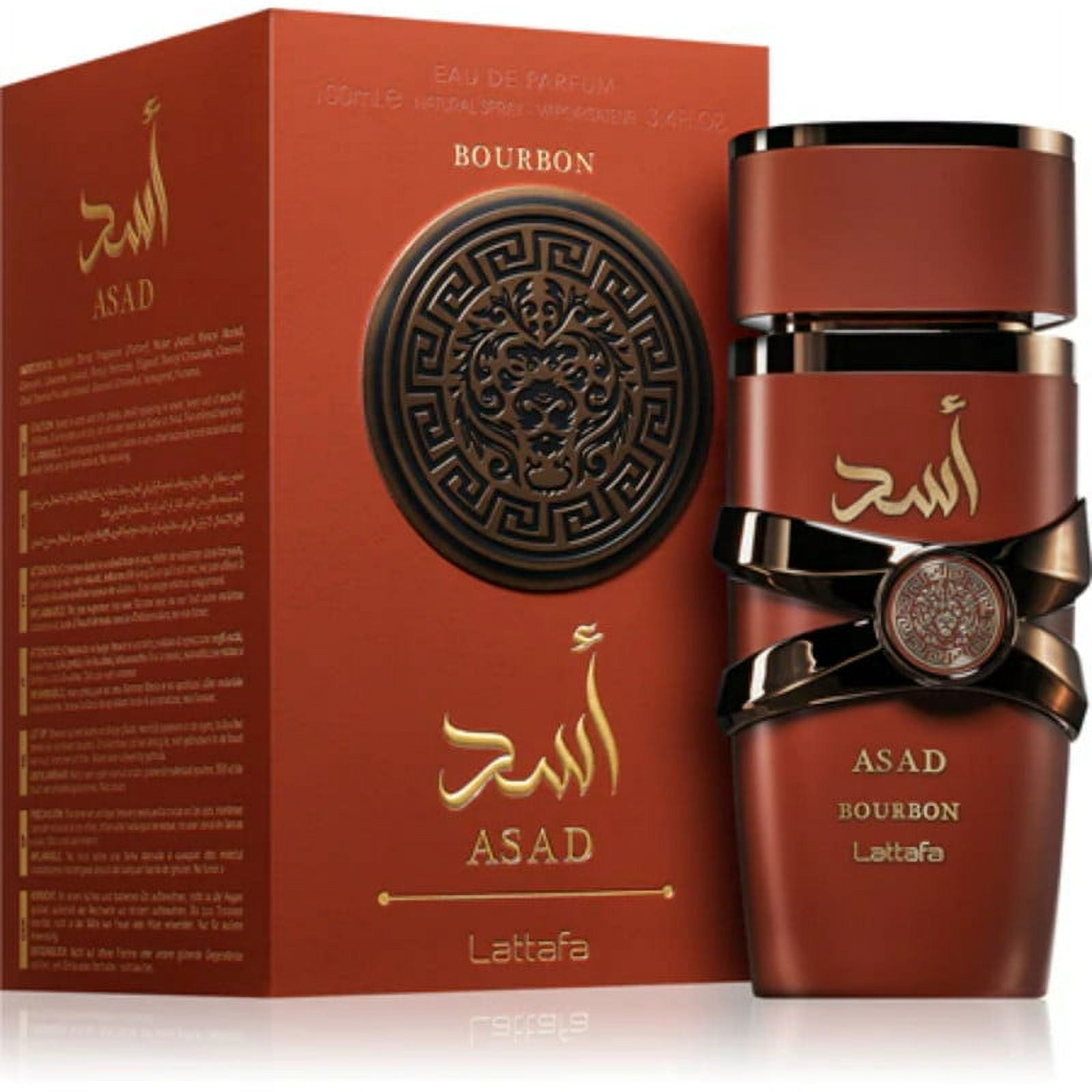 Perfume Lattafa Asad Bourbon EDP 100ml Intenso Masculino