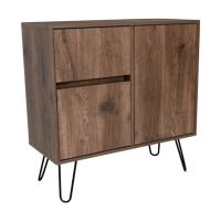 Fmfurniture - Arrimo 2 Puertas Y 1 Cajon Fm-001O - Café Oscuro