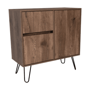 Fmfurniture - Arrimo 2 Puertas Y 1 Cajon Fm-001O - Café Oscuro