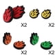 thumbnail image 3 of Amortiguador A Prueba De Golpes De Raqueta De Tenis De Llama De Silicona De 16 Piezas, 3 of 3