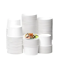 Genérica - Pote De Polipapel Blanco 4,5Oz Vasos Para Helado Pack 50 Unidades