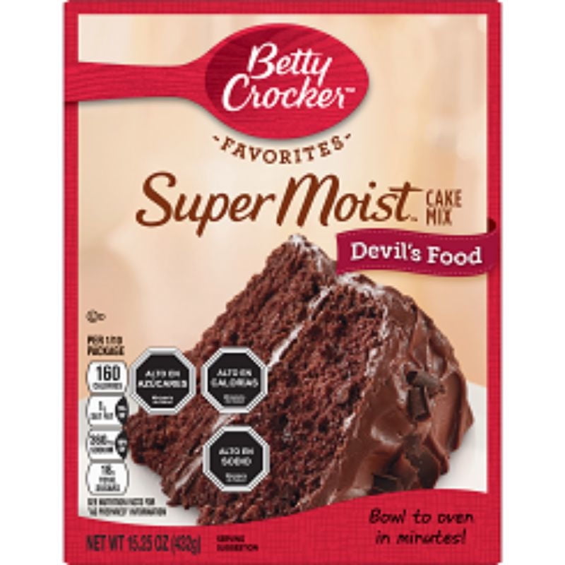 Premezcla Para Torta Chocolate Devil's Caja 432 g Betty Crocker