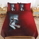 thumbnail image 1 of Pennywise Bedding Set Duvet Cover Comfortable and Lightweight Cartoon Bedding 3 Piece Bed Set, 1 of 5
