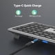 thumbnail image 3 of Teclado inalámbrico TECKNET KB005 para 4 dispositivos, recargable, Bluetooth, 3 of 7