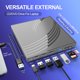 thumbnail image 4 of Unidad externa CD/DVD BPAKDU USB 3.0 Hub 4 USB + Type‑C, 4 of 7