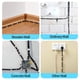thumbnail image 2 of Clips para cables Abnii, 400 unidades, 4 mm, 6 mm, 8 mm, 10 mm, blancos con clavo de acero, 2 of 7