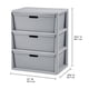 thumbnail image 2 of Torre Organizadora Sterilite 3 Cajones Modelo 44306A Gris, 2 of 3