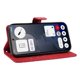 thumbnail image 2 of Funda tipo cartera con tapa para Nothing Phone 3A con tarjetero, soporte y cubierta magnética Rojo, 2 of 5