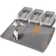 thumbnail image 1 of Alfombrilla de arena para gatos Anywish, grande, 47 x 33 cm, doble capa, gris, 1 of 9