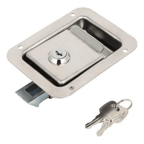 Genérico - Chapa Inox Con Llave Camper - Carro De Arrastre - Remolque