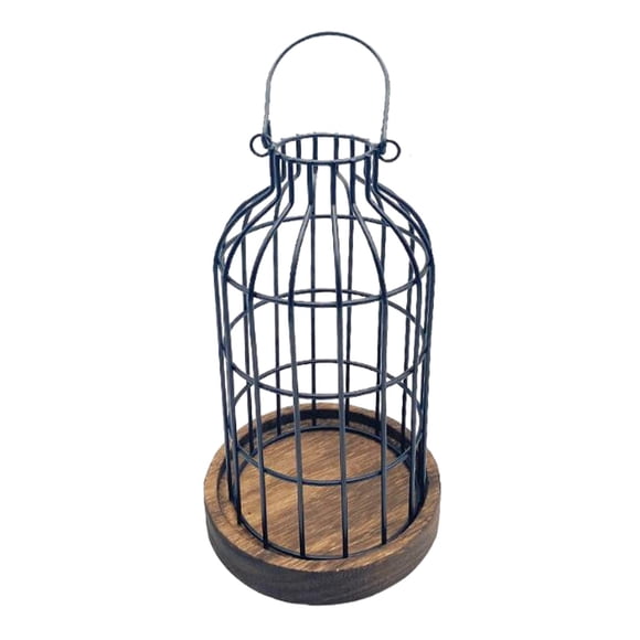 Linterna De Granja Candelero De Madera Linterna De Vela Decorativa Para Cocina S