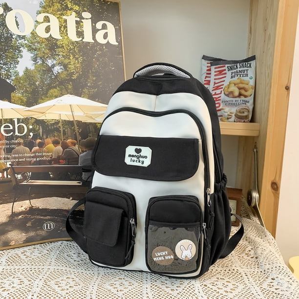 2024 Cute Capybara Schoolbag Large Capacity Adjustable Strap Versatile Backpack Waterproof Computer Bag Student